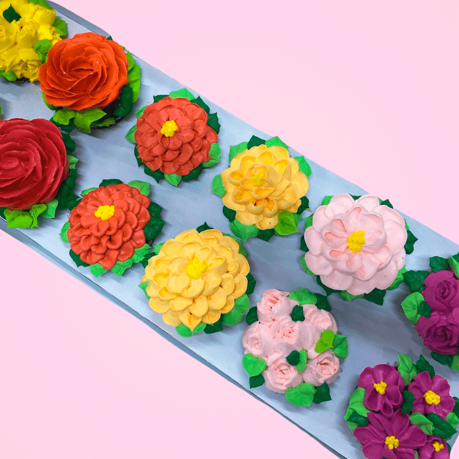 Buttercream Flower Cupcakes - Sweet E's Bake Shop