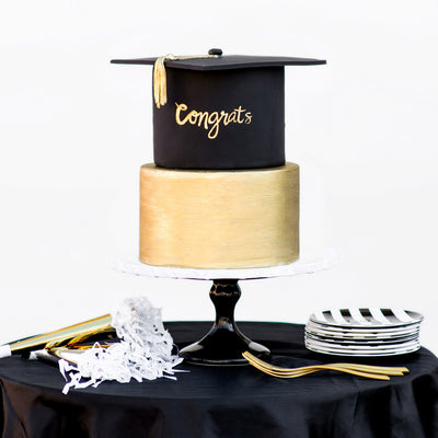 Glam Graduation Cake - Sweet E's Bake Shop