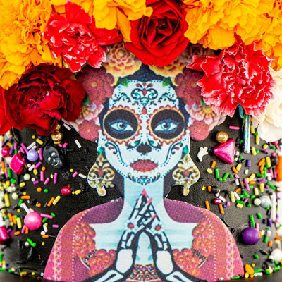 Day of the Dead Skull Cake - Sweet E's Bake Shop