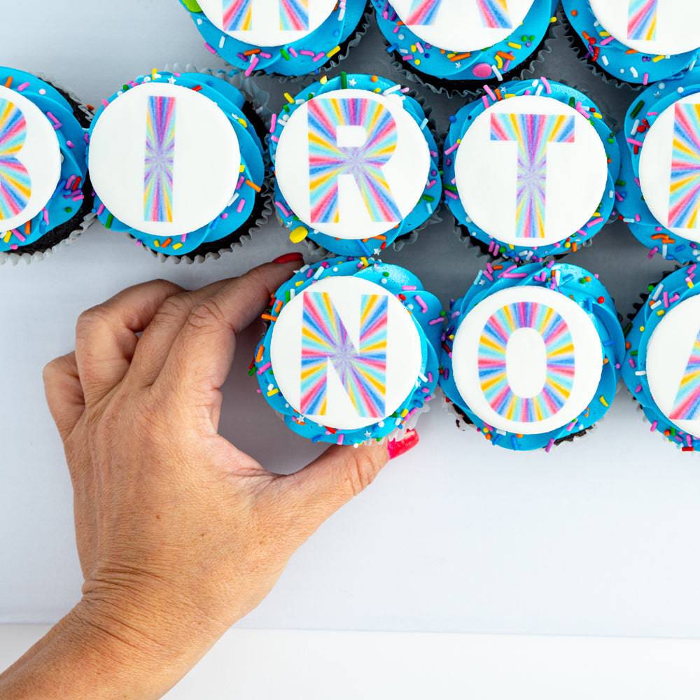Happy Birthday Cupcake Cake - Sweet E's Bake Shop