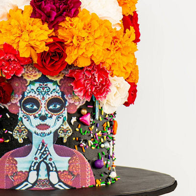 Day of the Dead Skull Cake - Sweet E's Bake Shop