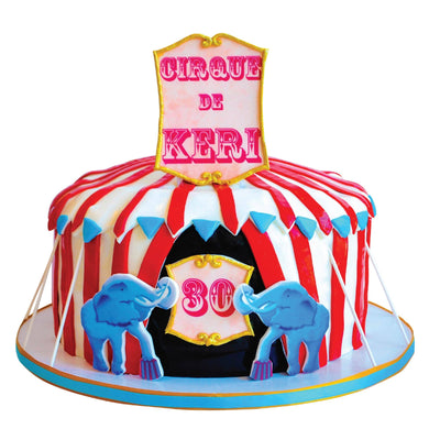 Carnival Circus Tent Cake - Sweet E's Bake Shop - The Cake Shop