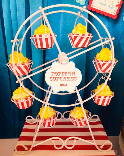 Carnival Popcorn Cupcakes - Sweet E's Bake Shop