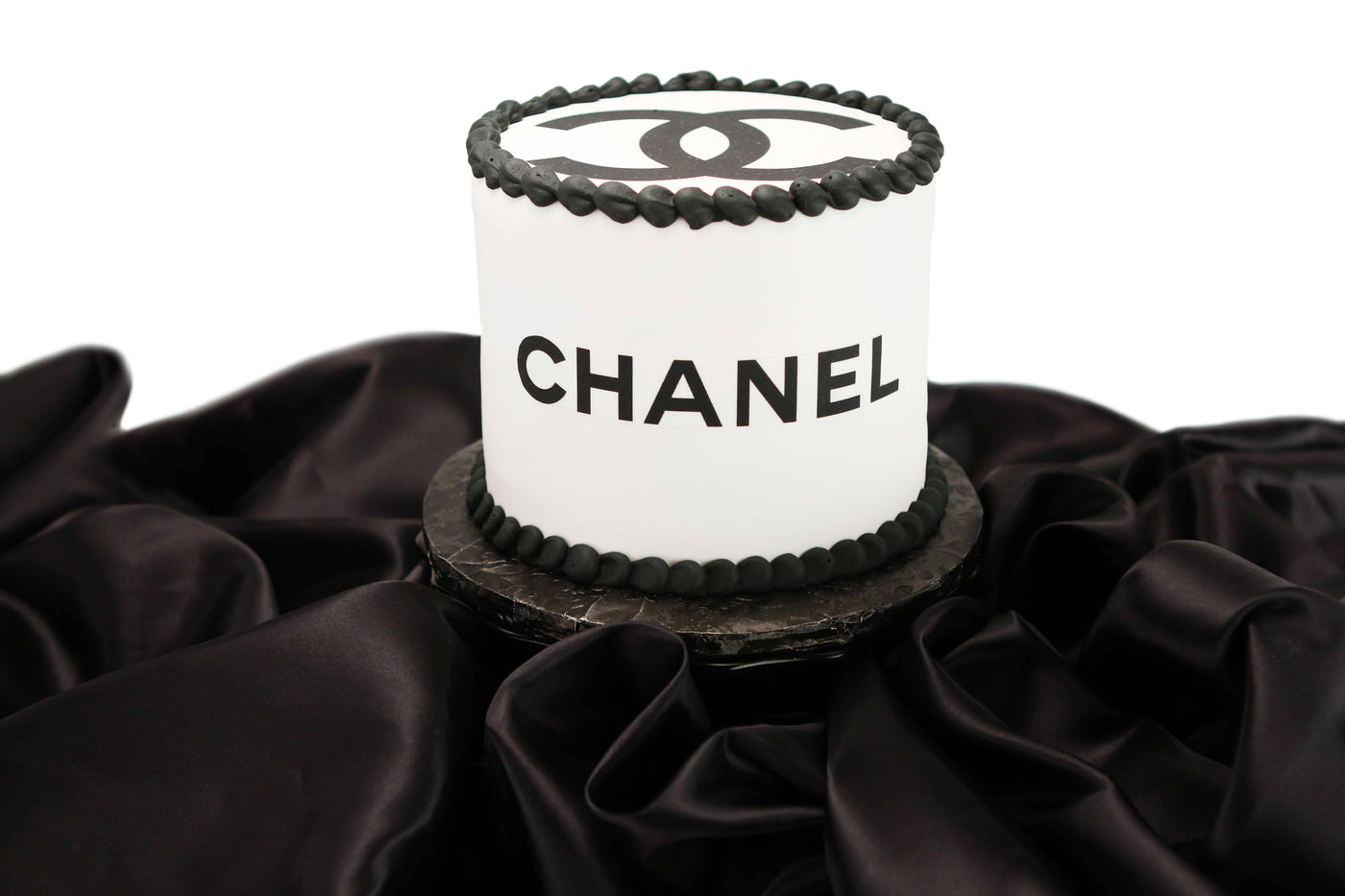 Cafe Aromas Bakery Cafe - Chocolate Chanel logo Cake