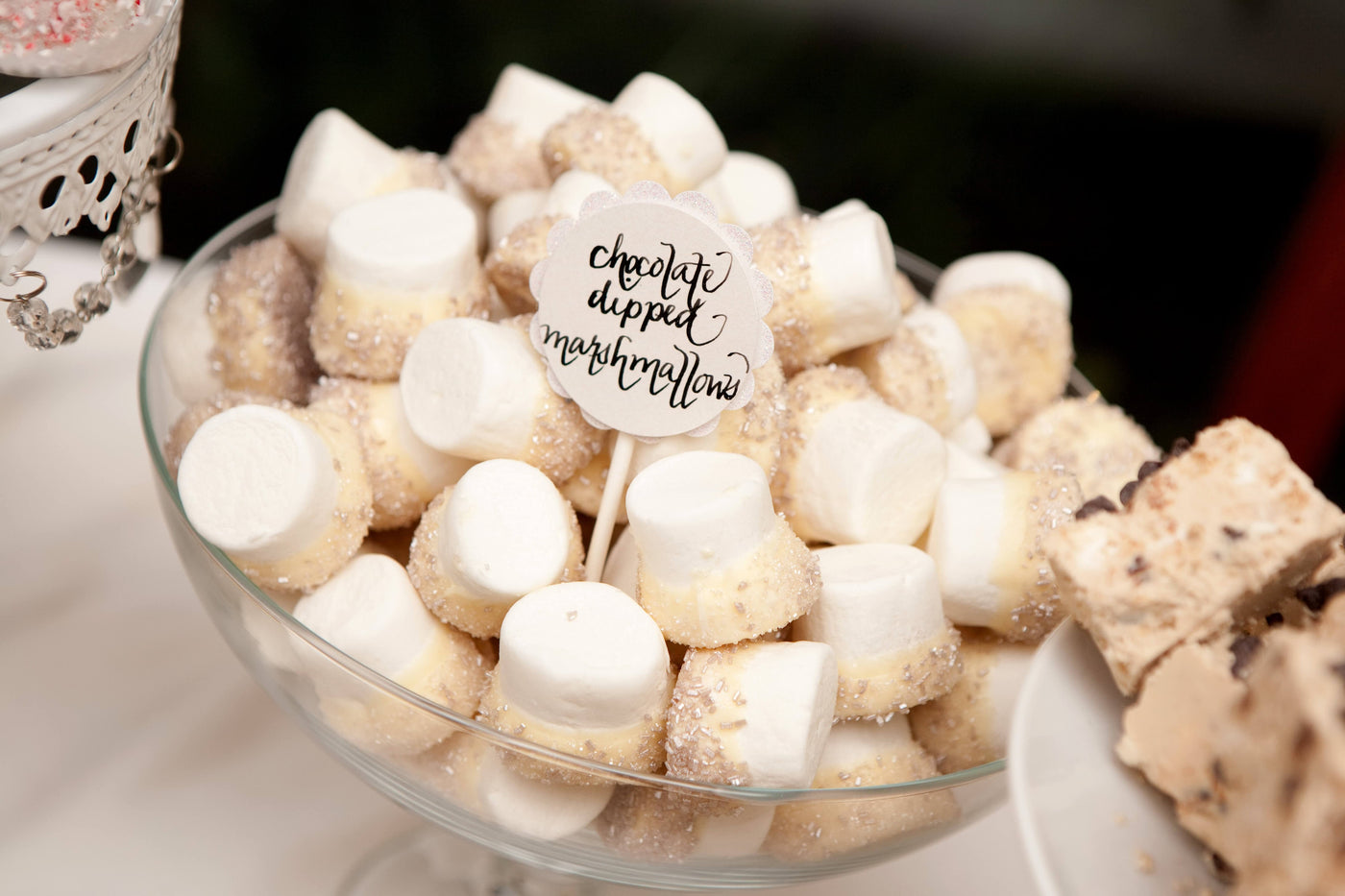 Chocolate Dipped Marshmallows - Sweet E's Bake Shop