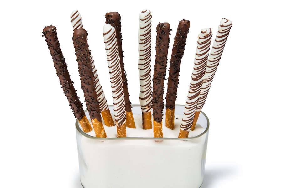 Chocolate Dipped Pretzel Rods - Sweet E's Bake Shop