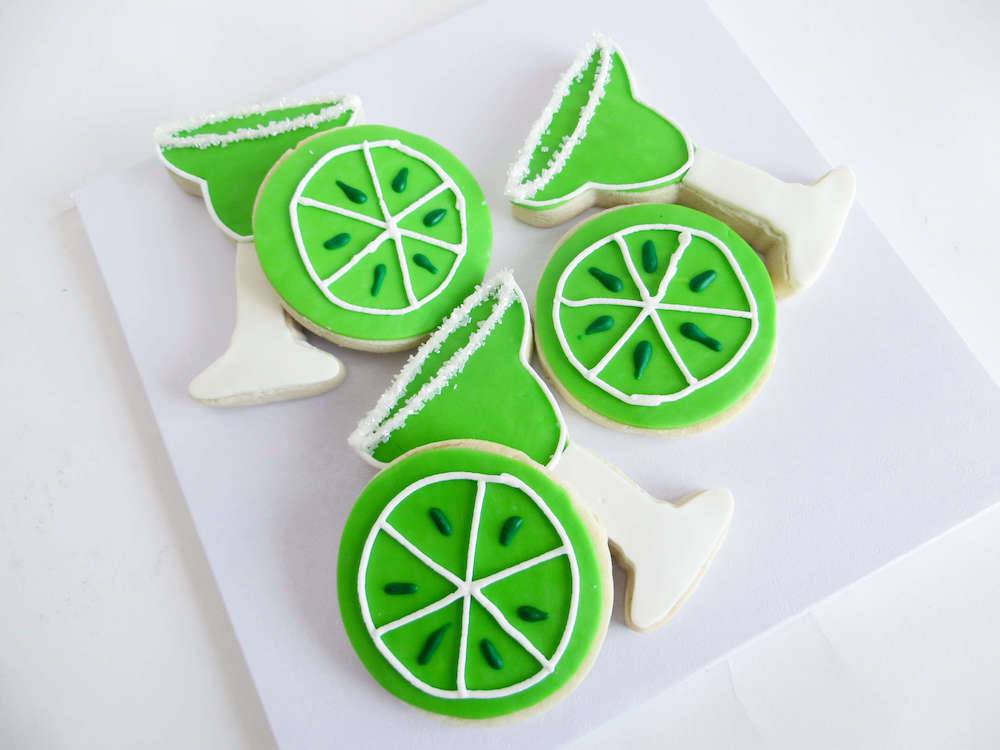 Cinco de Mayo Margarita Cookies - Sweet E's Bake Shop