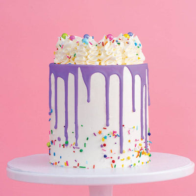 Confetti Birthday Drip Cake | Choose Your Color - Sweet E's Bake Shop