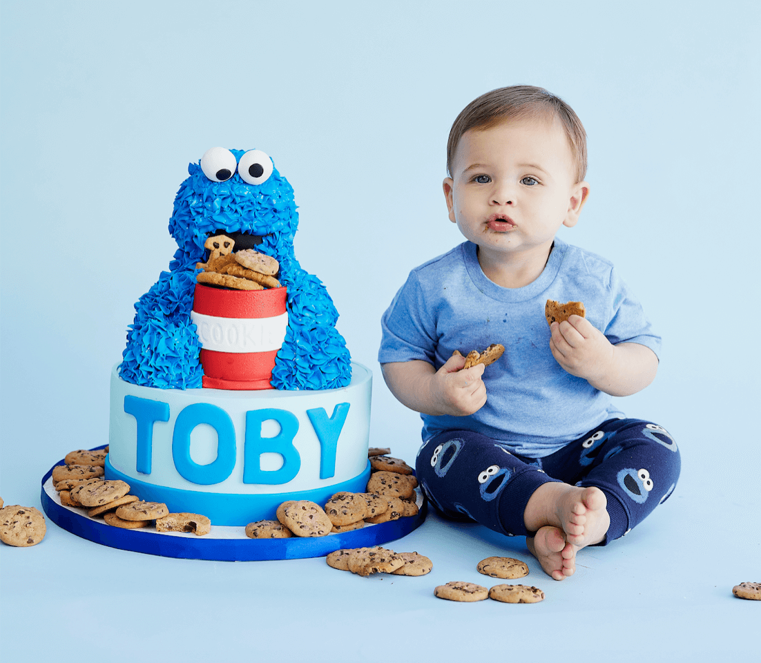 Cookie Monster Birthday Cake - Sweet E's Bake Shop