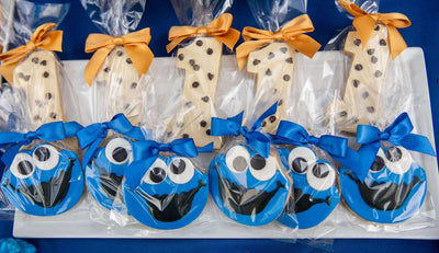 Cookie Monster Cookies - Sweet E's Bake Shop