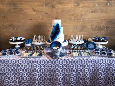 Crystal Geode Dessert Table - Sweet E's Bake Shop