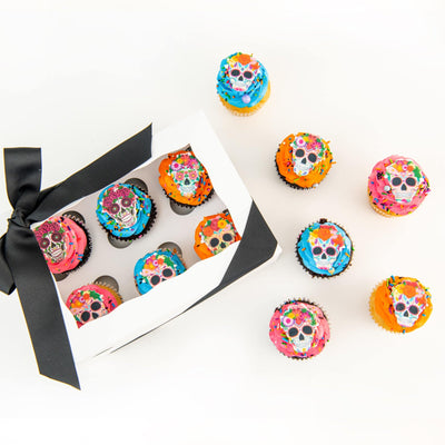 Day of the Dead Skull Cupcakes - Sweet E's Bake Shop