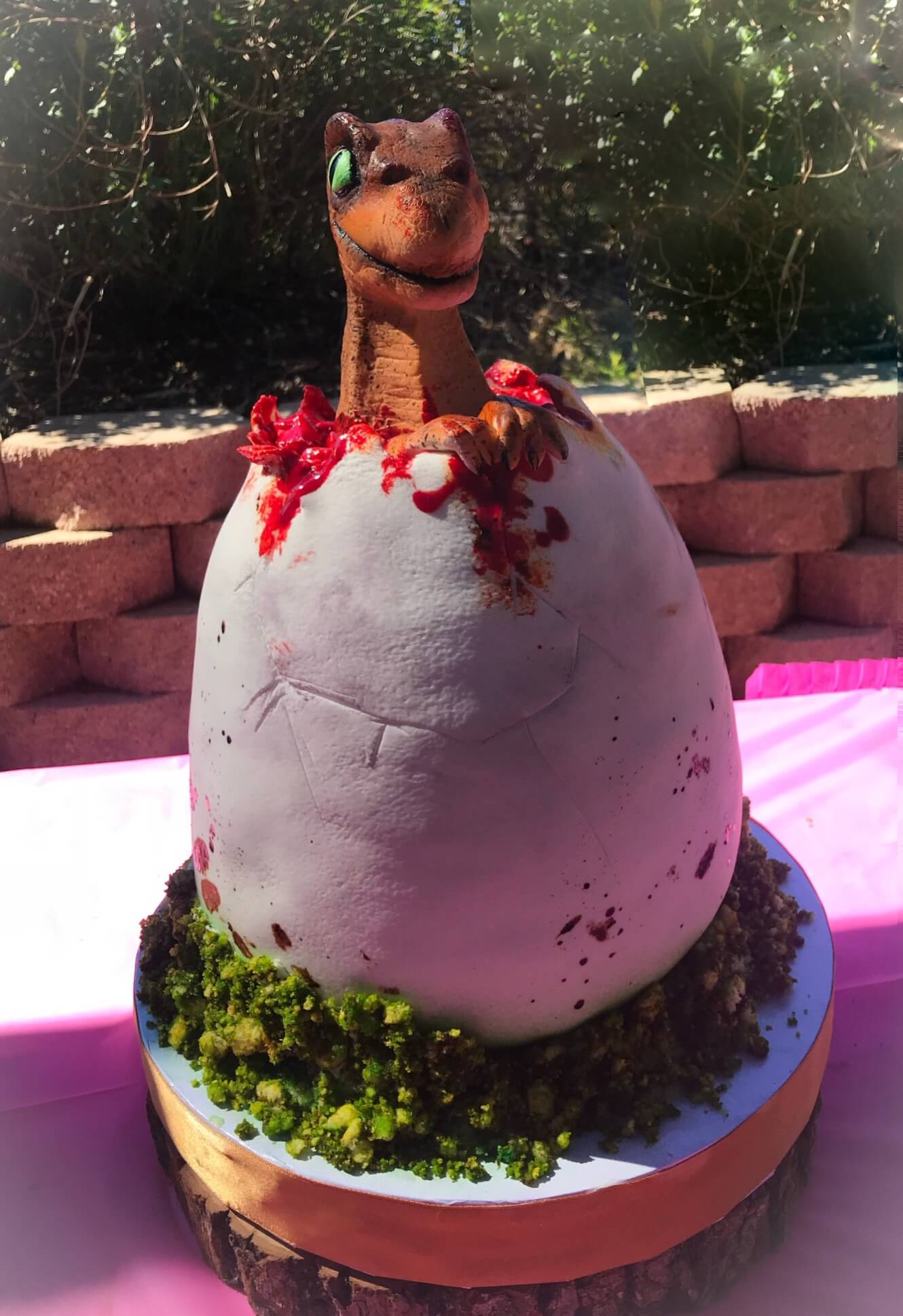 Dinosaur Egg Cake - Sweet E's Bake Shop