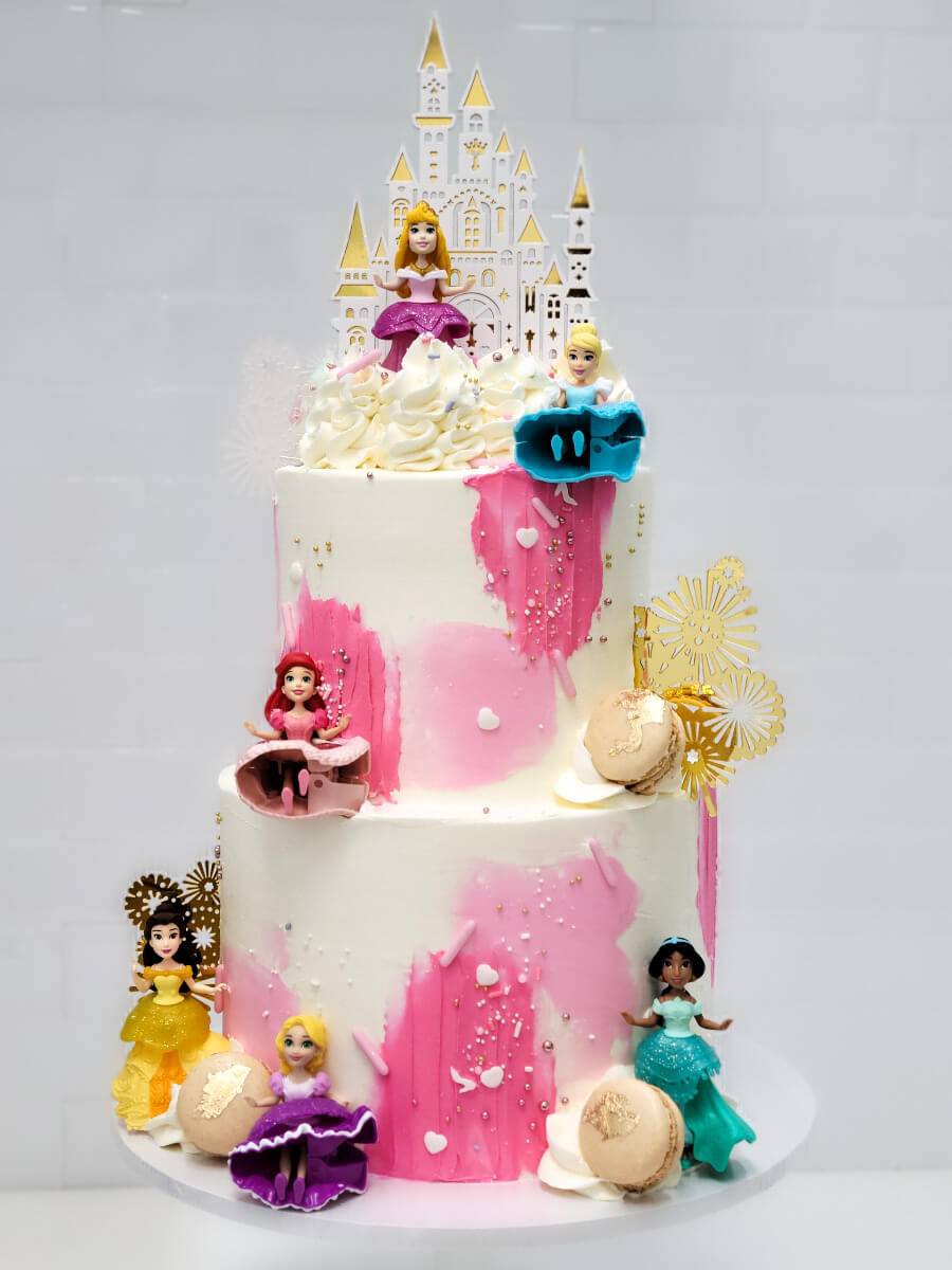 Disney Princess Tiered Cake - Sweet E's Bake Shop