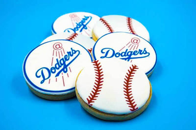 Dodgers Cookies - Sweet E's Bake Shop