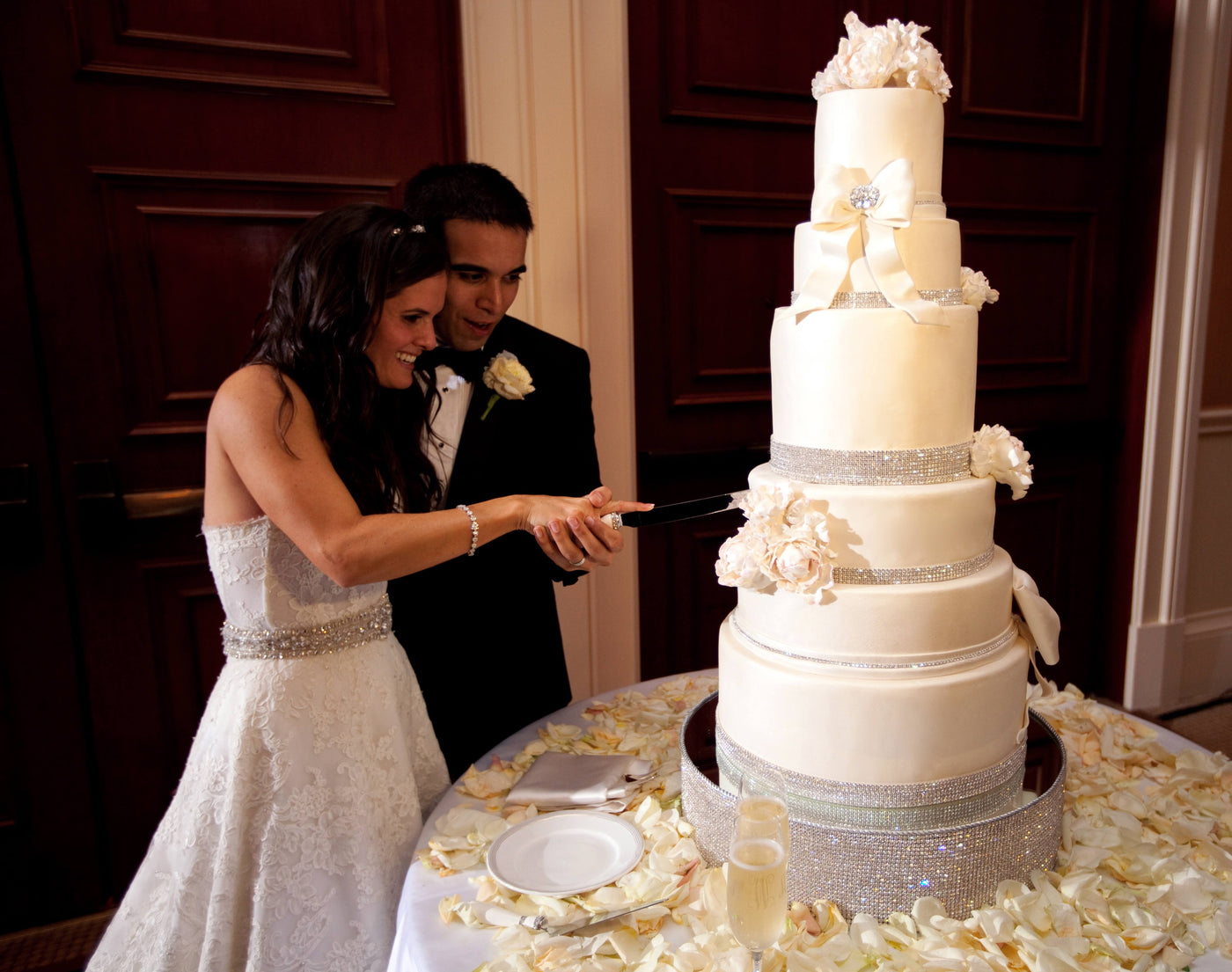 Erica & Adi Wedding Cake - Sweet E's Bake Shop