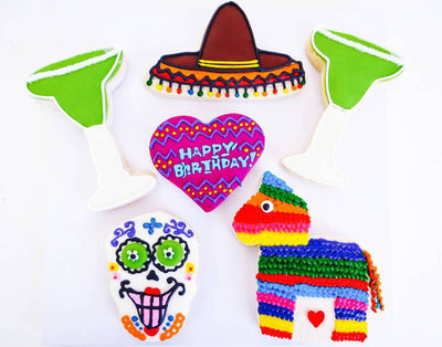 Fiesta Birthday Cookies - Sweet E's Bake Shop