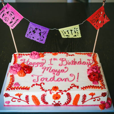 Fiesta Cake Maya and Jordan - Sweet E's Bake Shop