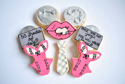 Fifty Shades Grey Cookies - Sweet E's Bake Shop