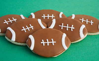 Football Cookies - Sweet E's Bake Shop