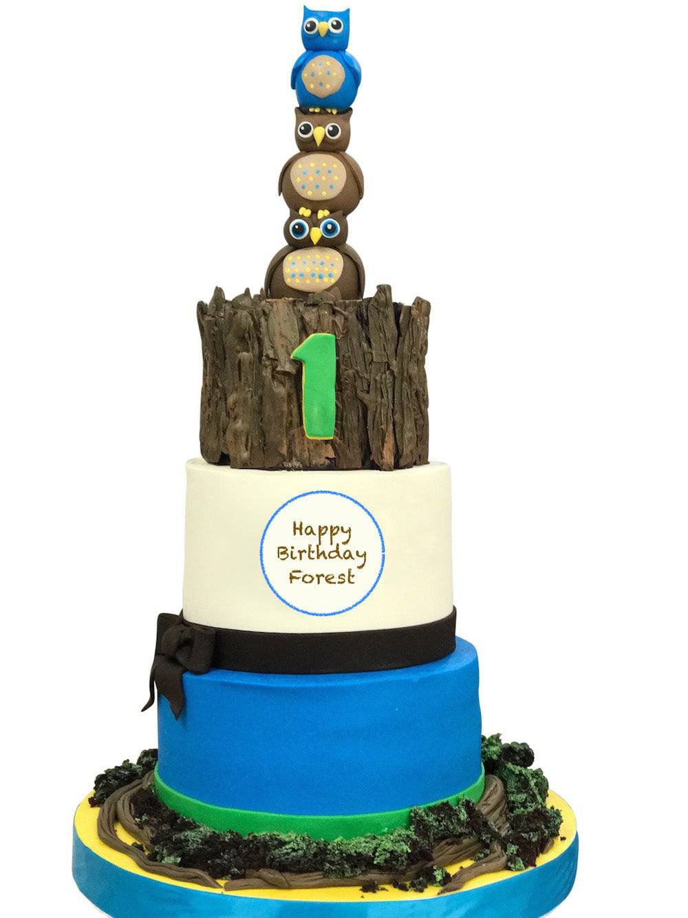 Forest Birthday Cake - Sweet E's Bake Shop