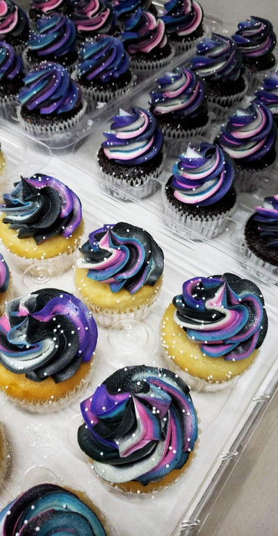 Galaxy Cupcakes - Sweet E's Bake Shop