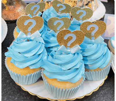 Gender Reveal Cupcakes - Sweet E's Bake Shop