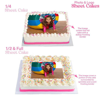 Custom Photo Sheet Cake | Upload Your Artwork - Sweet E's Bake Shop