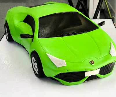 Green Lamborghini Cake - Sweet E's Bake Shop