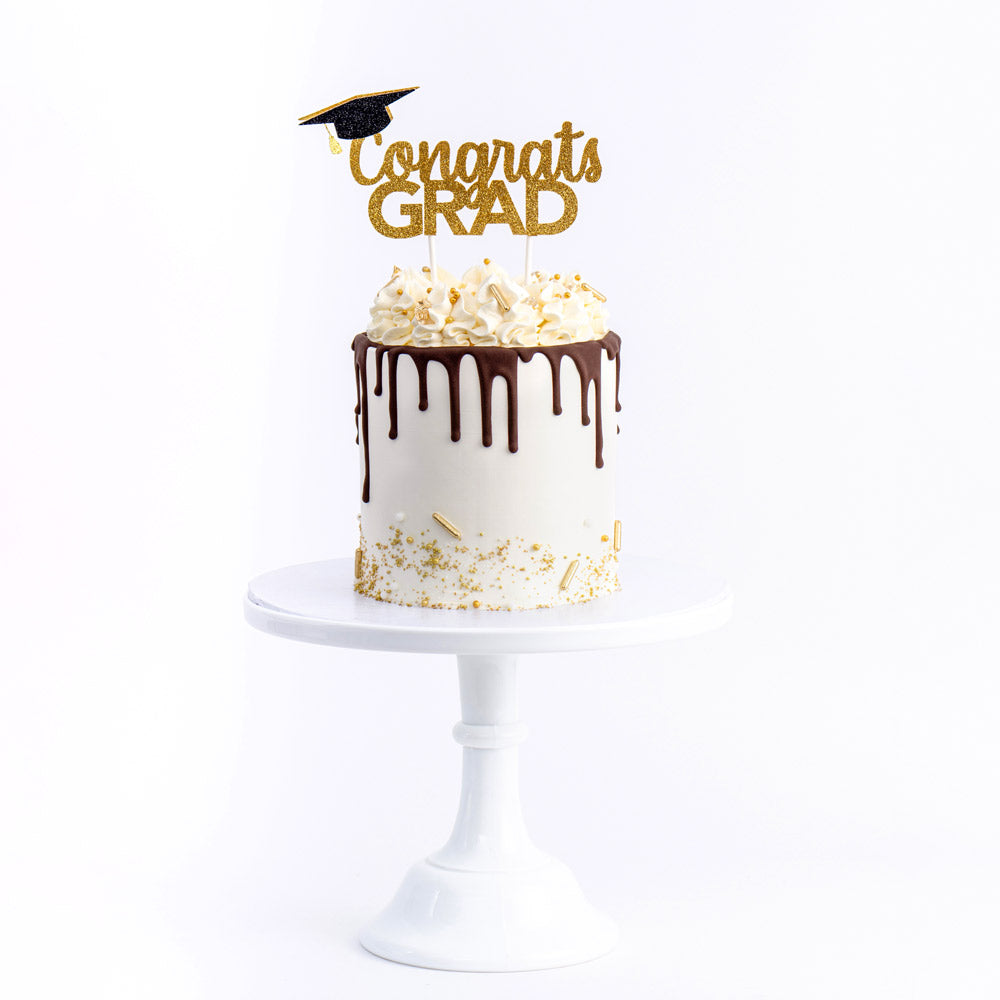 Congrats Grad Drip Cake - Sweet E's Bake Shop