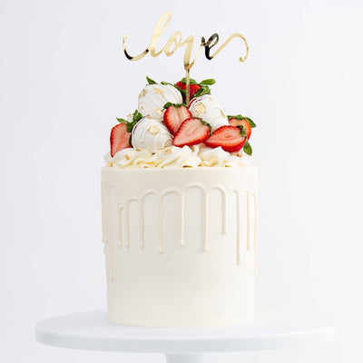 Strawberry Shortcake Valentine Cake - Sweet E's Bake Shop