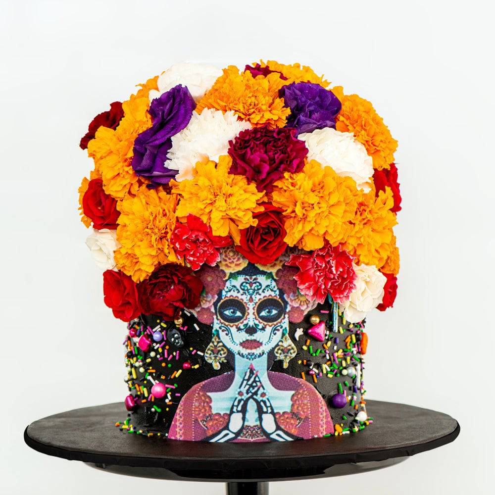 Day of the Dead Skull Cake - Sweet E's Bake Shop