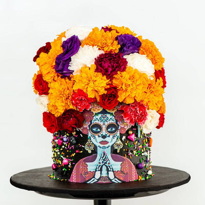 Day of the Dead Skull Cake - Sweet E's Bake Shop
