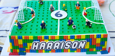 Lego Sports Sheet Cake - Sweet E's Bake Shop