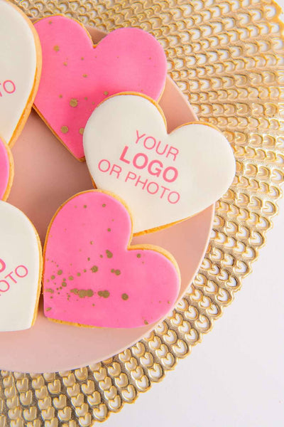 Logo Heart Cookies - Sweet E's Bake Shop