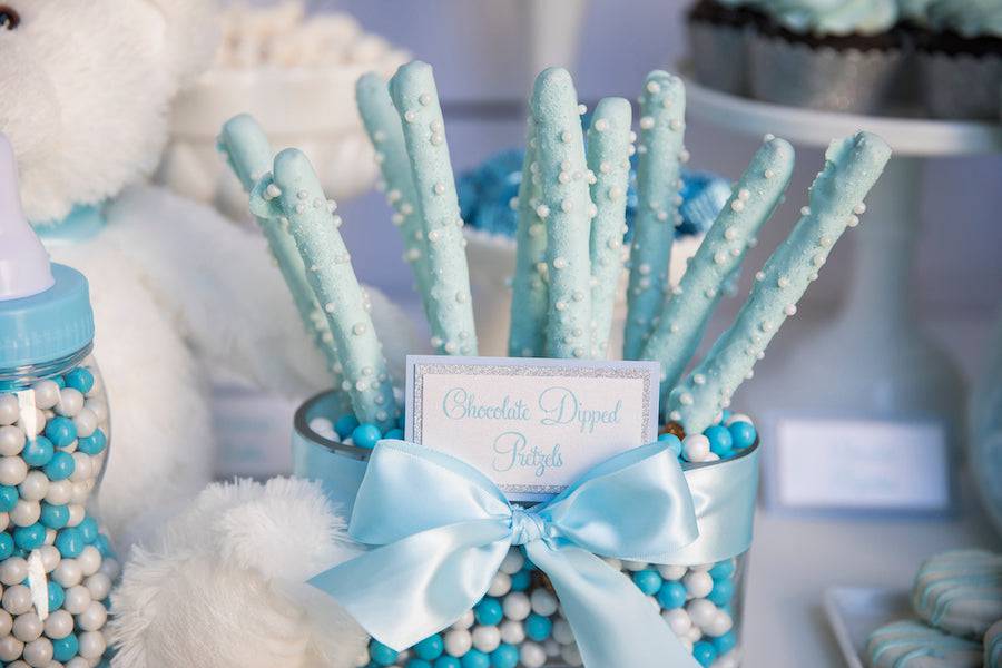 Mia's Baby Shower Pretzel - Sweet E's Bake Shop