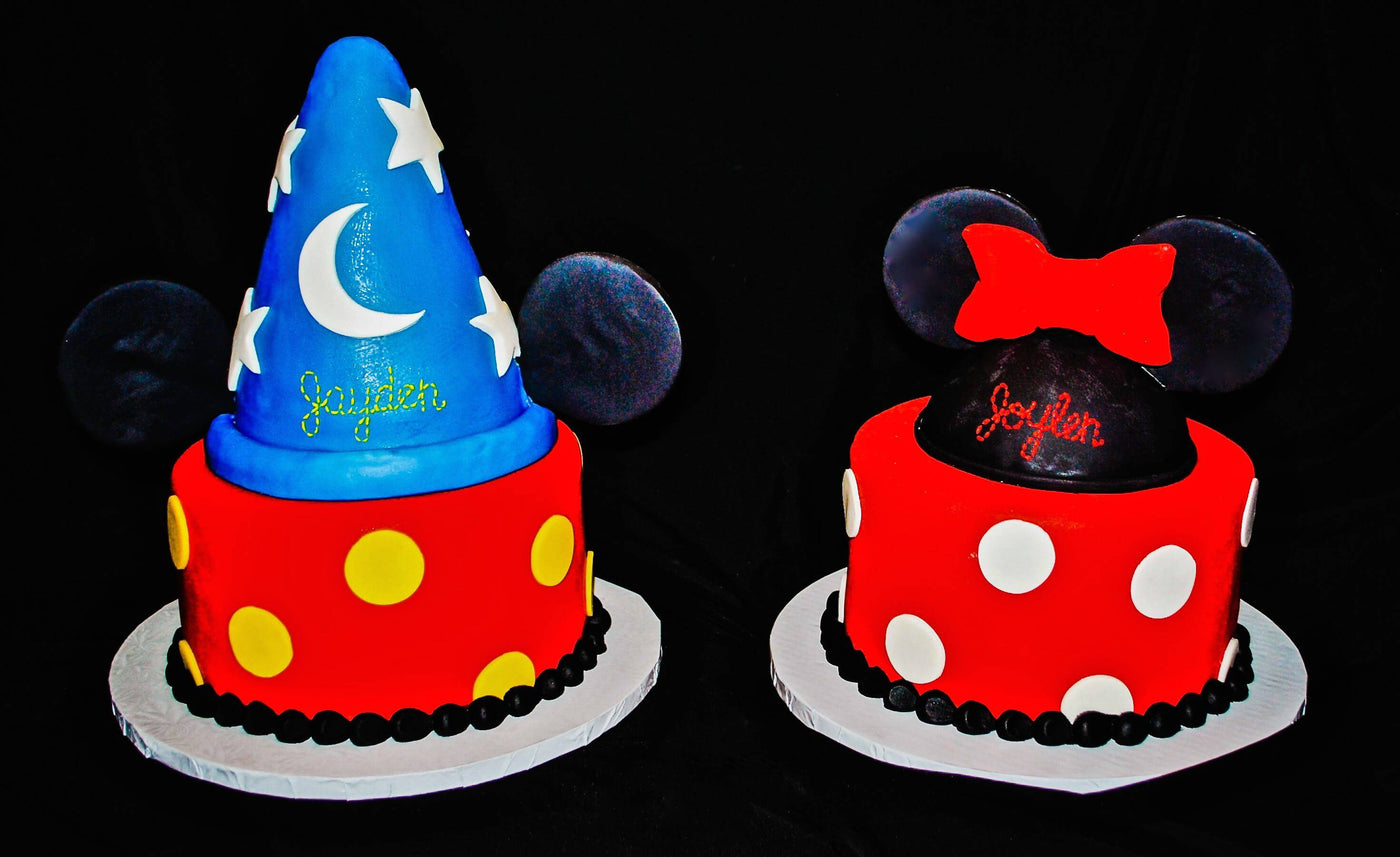 Mickey and Minnie Smash Cake - Sweet E's Bake Shop