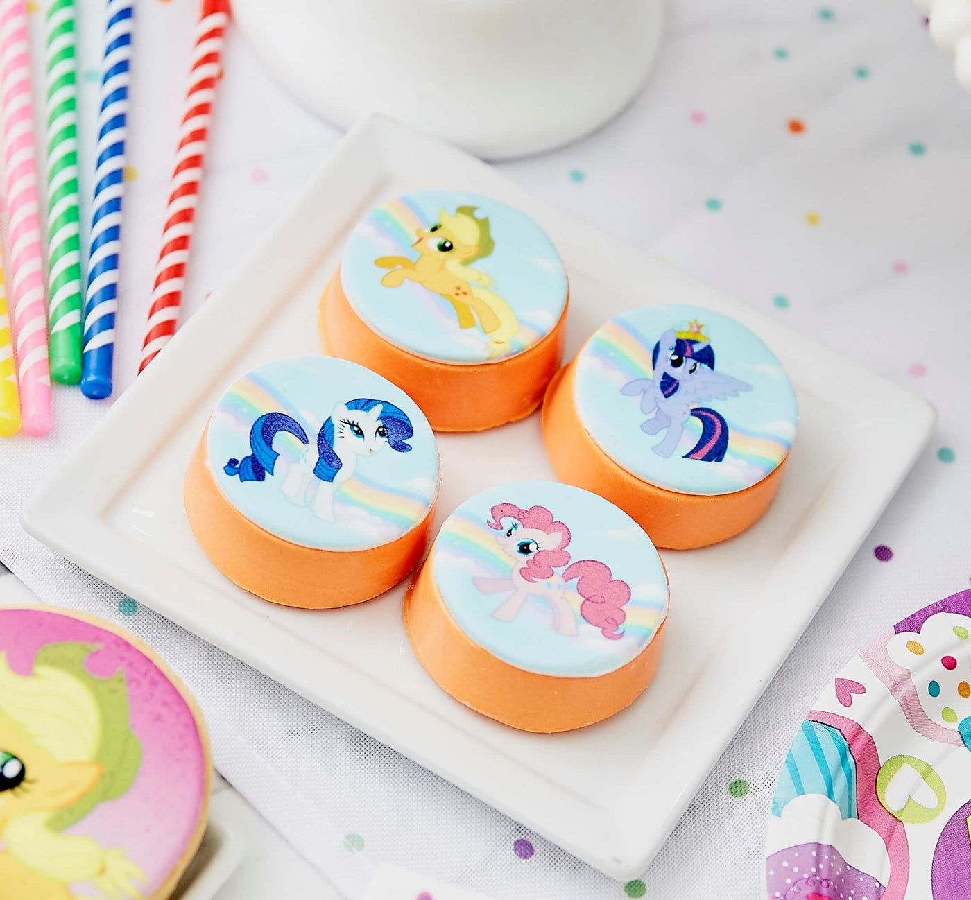 My Little Pony Oreos - Sweet E's Bake Shop