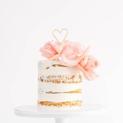 Naked Floral Cake - Sweet E's Bake Shop