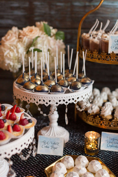 Navy And Gold Cake Pops - Sweet E's Bake Shop