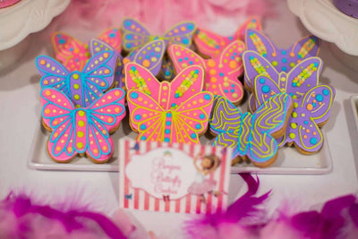 Neon Butterfly Cookies - Sweet E's Bake Shop