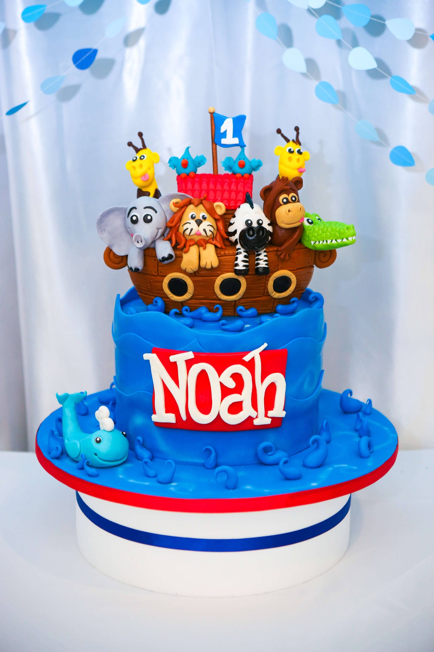 Noah's Ark Birthday Cake - Sweet E's Bake Shop