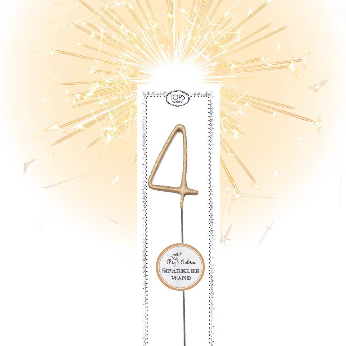 Golden Number Sparklers - Sweet E's Bake Shop