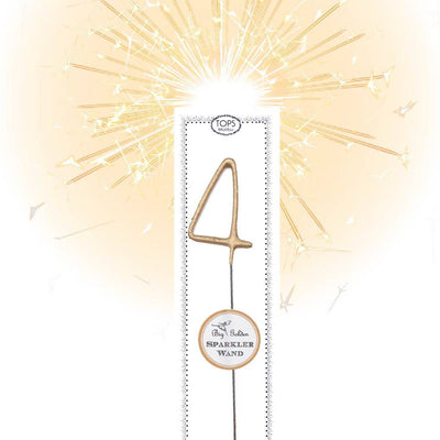 Golden Number Sparklers - Sweet E's Bake Shop