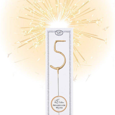 Golden Number Sparklers - Sweet E's Bake Shop