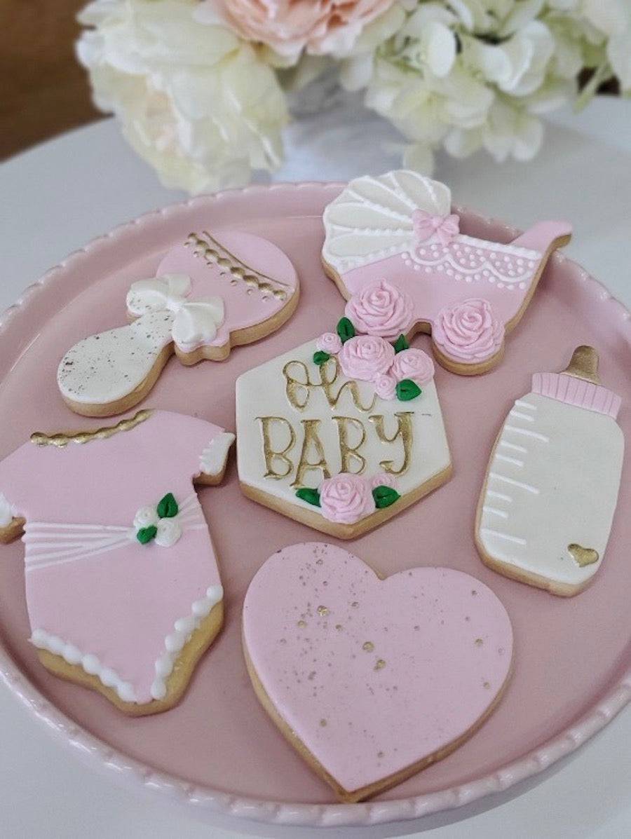 Oh Baby Girl Cookies - Sweet E's Bake Shop