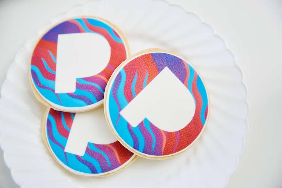 Pandora Logo Cookies - Sweet E's Bake Shop