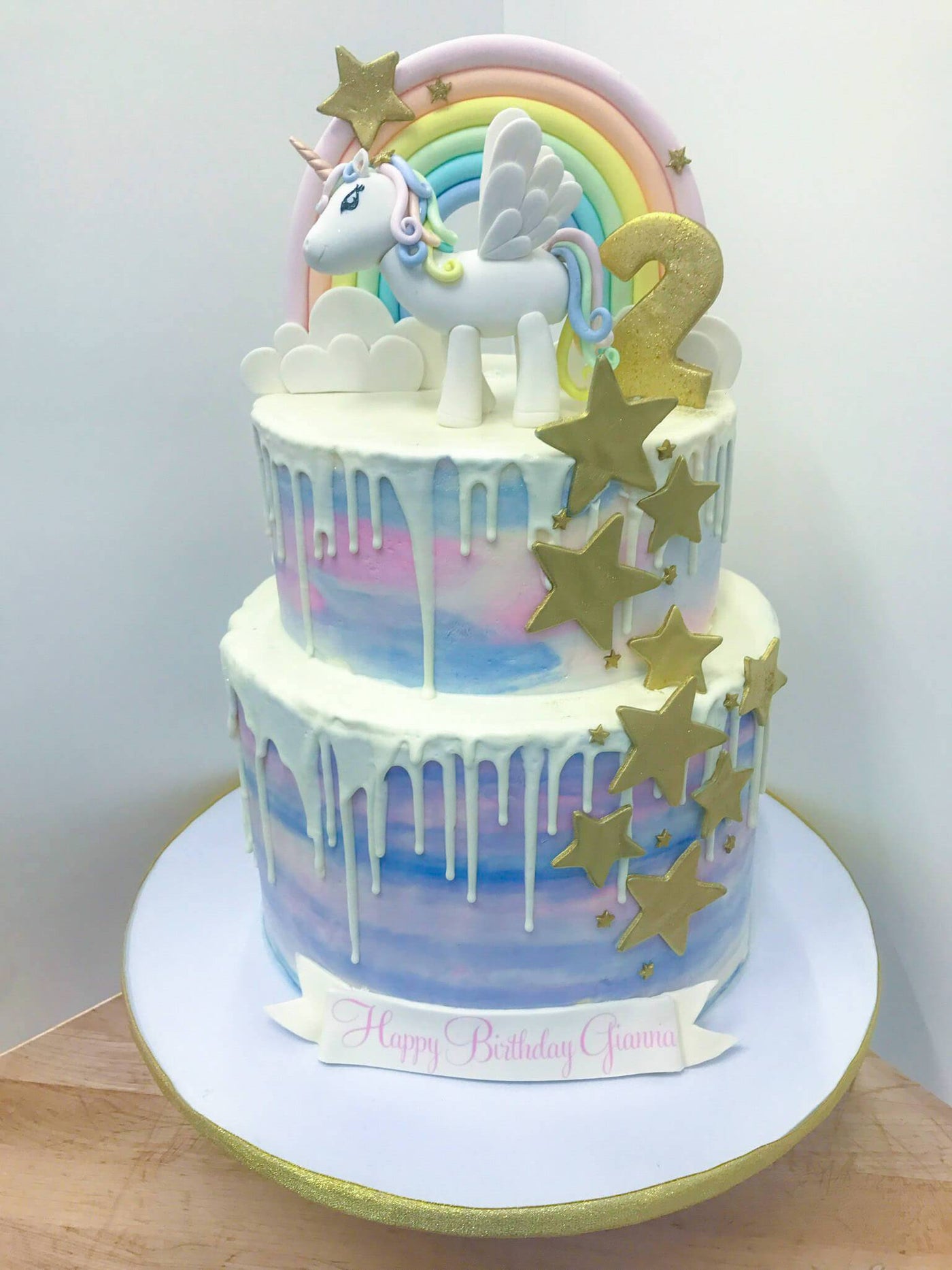 Pastel Unicorn Birthday Cake - Sweet E's Bake Shop