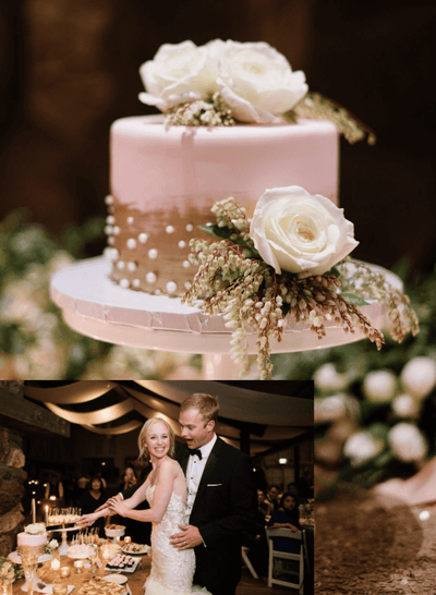 Pearl Wedding Cake - Sweet E's Bake Shop