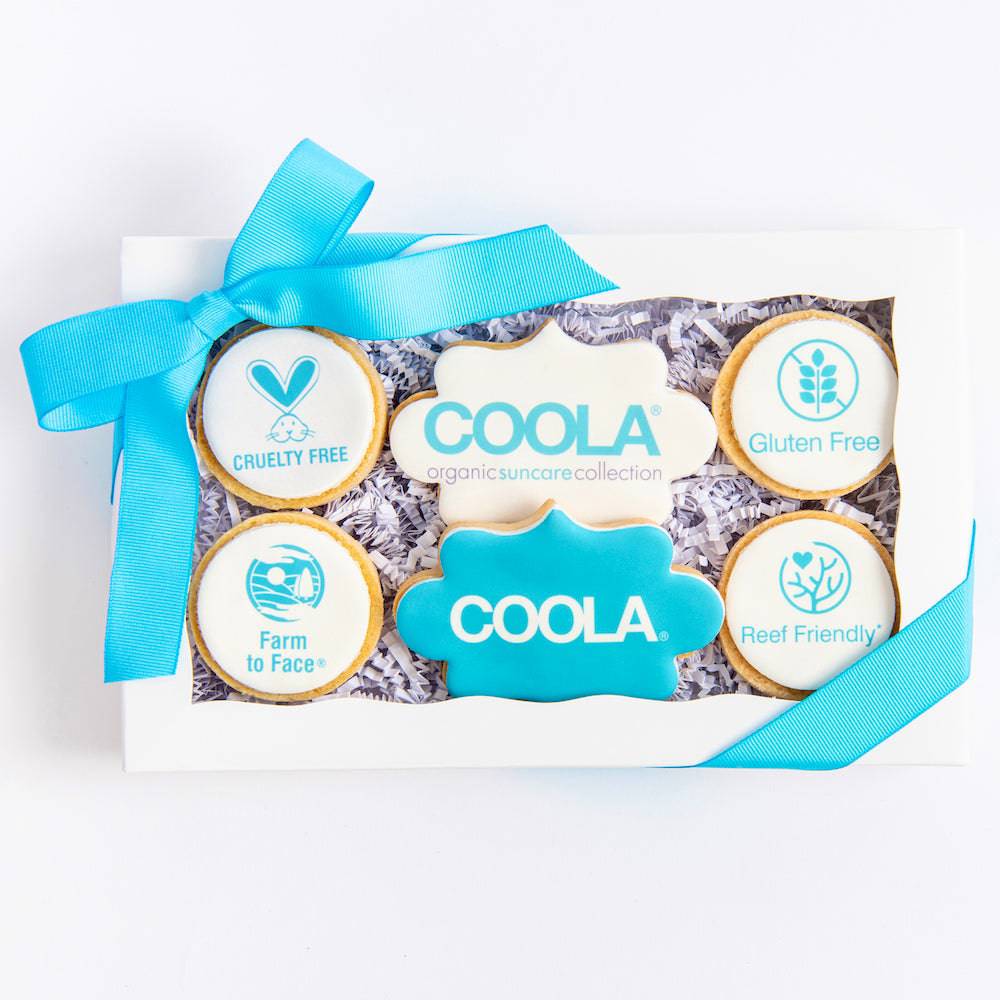 Custom Petite Logo Cookie Gift Box | Upload Your Artwork - Sweet E's Bake Shop